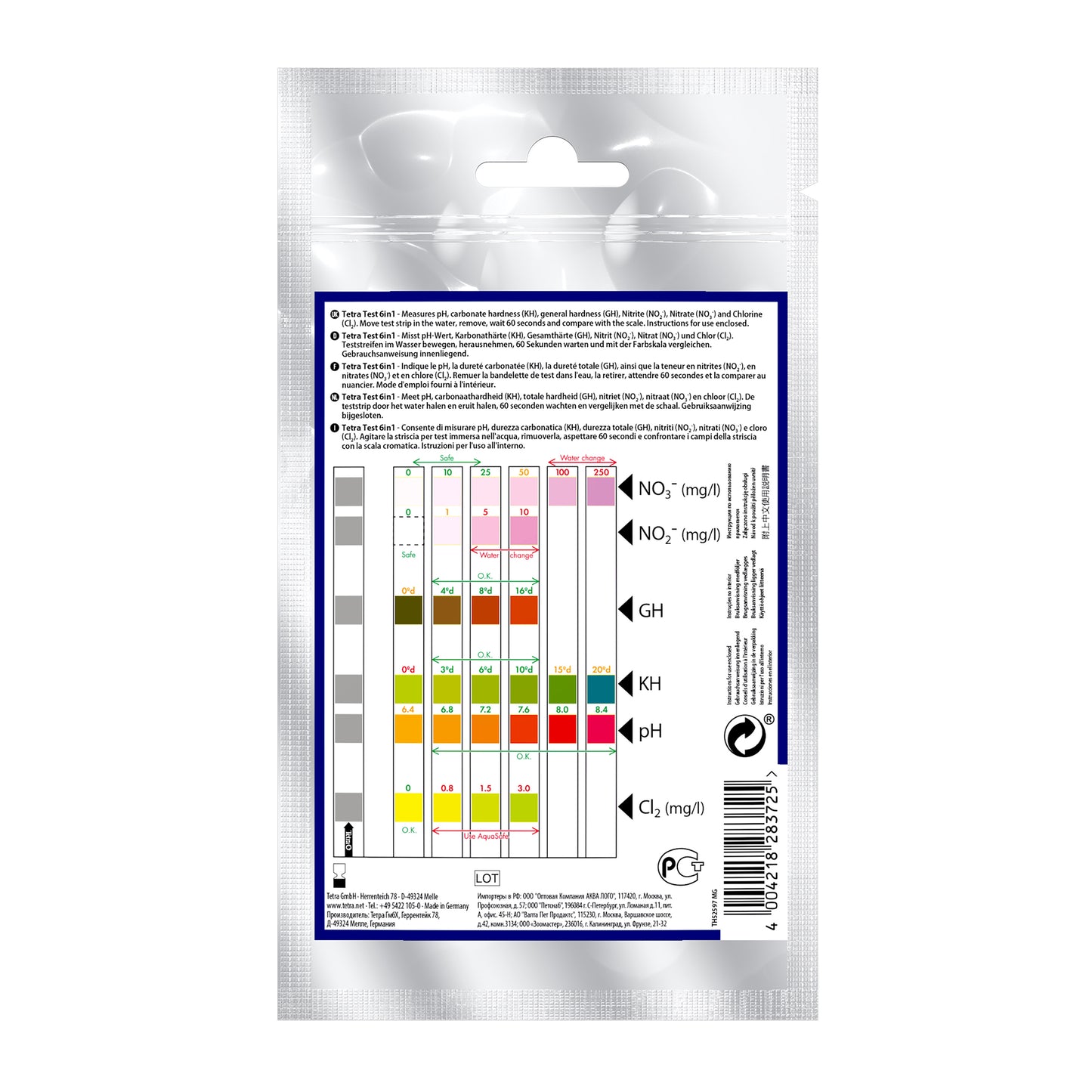 Tetra Test Strips 6in1 x10 strips