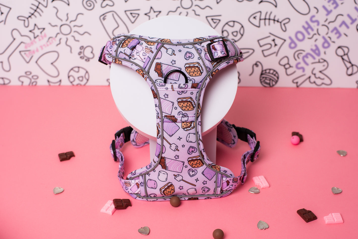 Pink S'mores Heavy Duty Harness