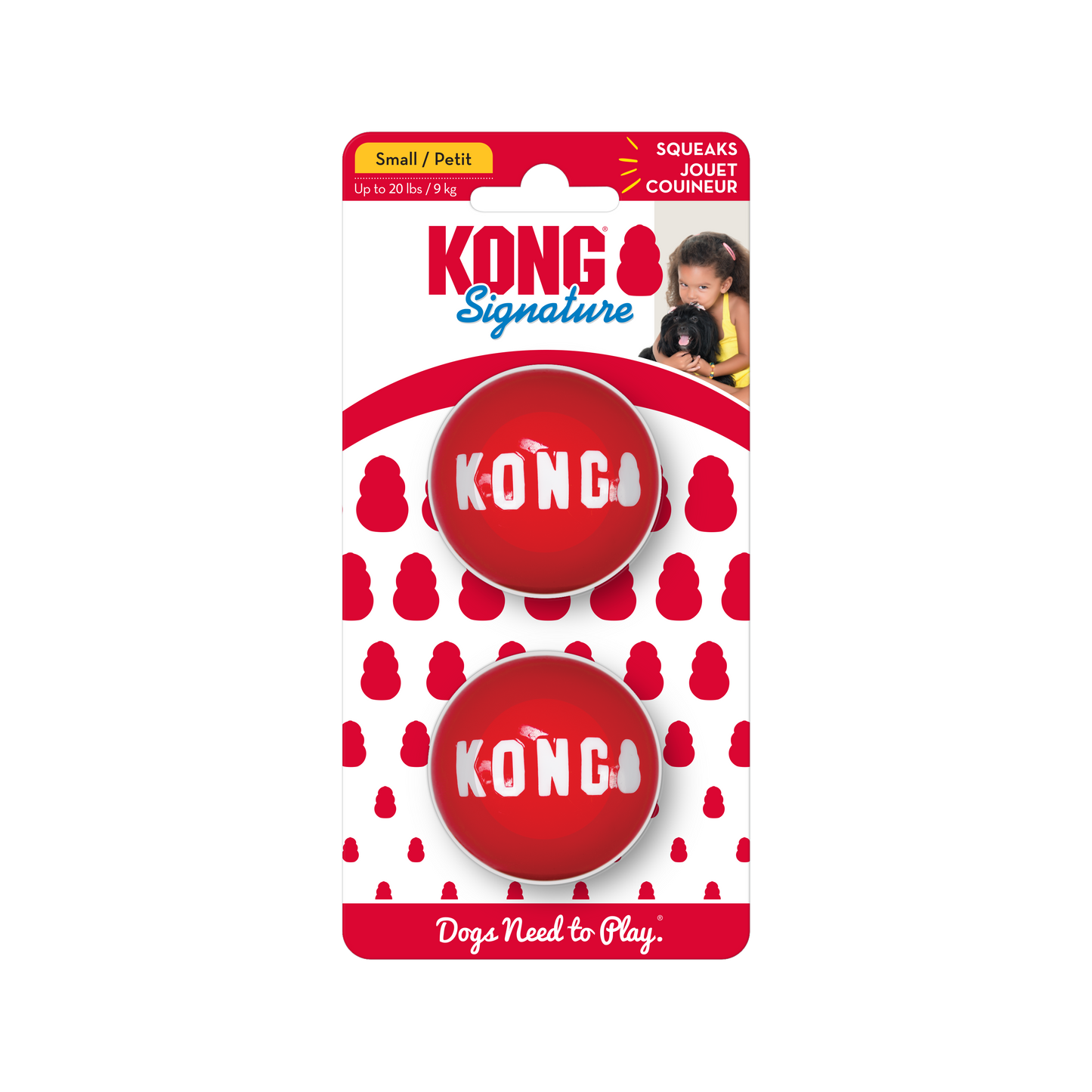 KONG Signature Ball 2pk small