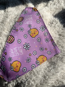 Easter Bandana - pink - over collar