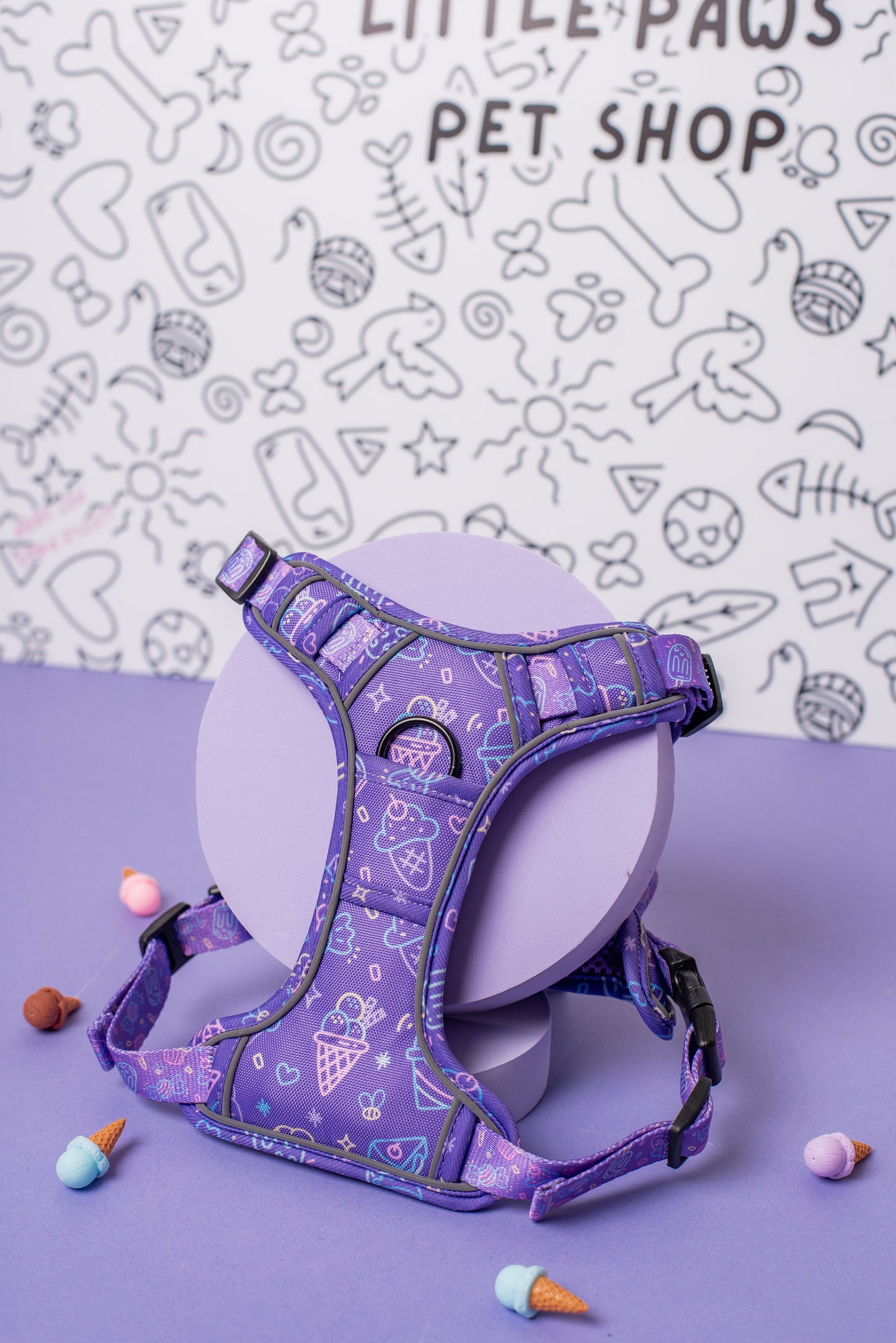 Purple Ice Cream Heavy Duty Harness