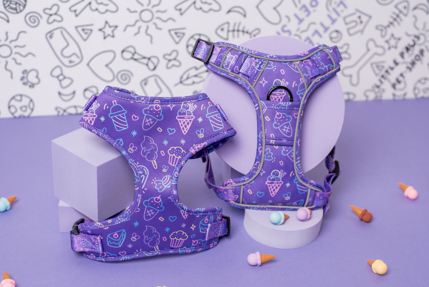 Purple Ice Cream Heavy Duty Harness