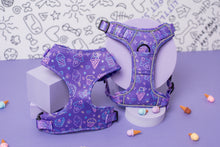 Load image into Gallery viewer, Purple Icecream Adjustable Dog Harness
