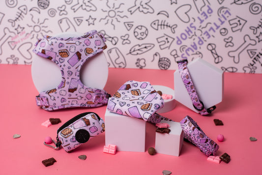 Pink S’more’s Adjustable Dog Harness
