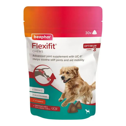Beaphar Flexifit Optimum UC-ll Joint Supplement Chews for Dogs, 30 Chews